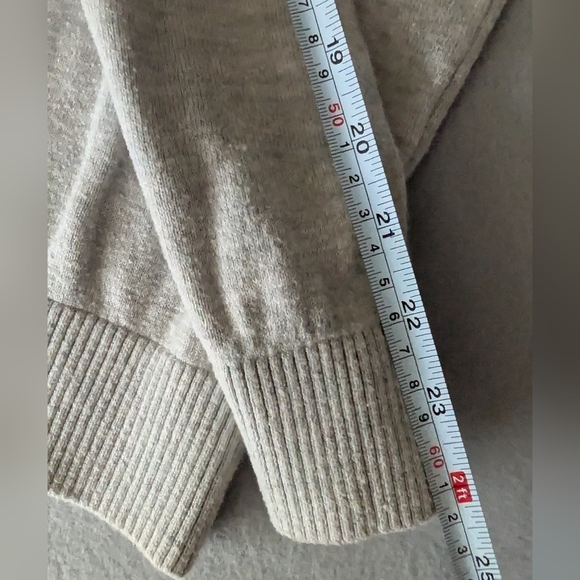 Hollister Unisex V-Neck Cotton Blend Sweater Size Small Heather Grey Y2K - Picture 10 of 11